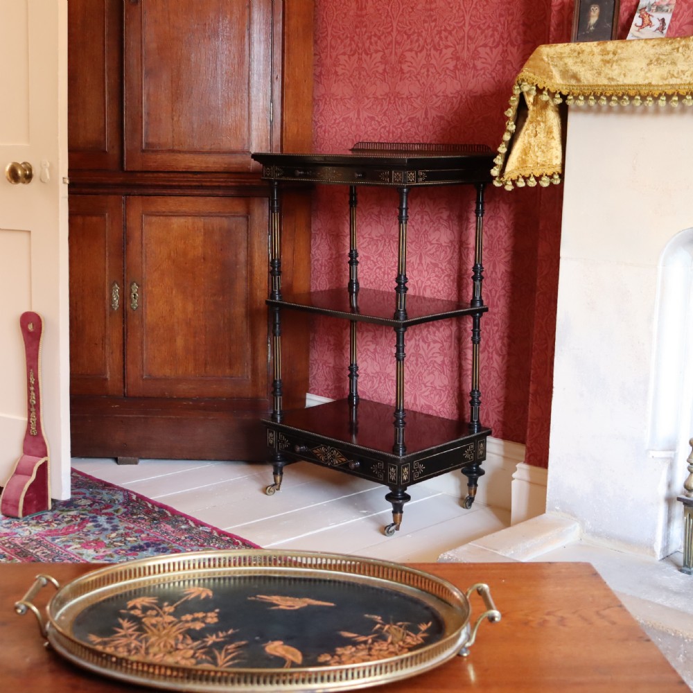 Gillow & Co. Victorian Aesthetic Movement Whatnot or Étagère View III