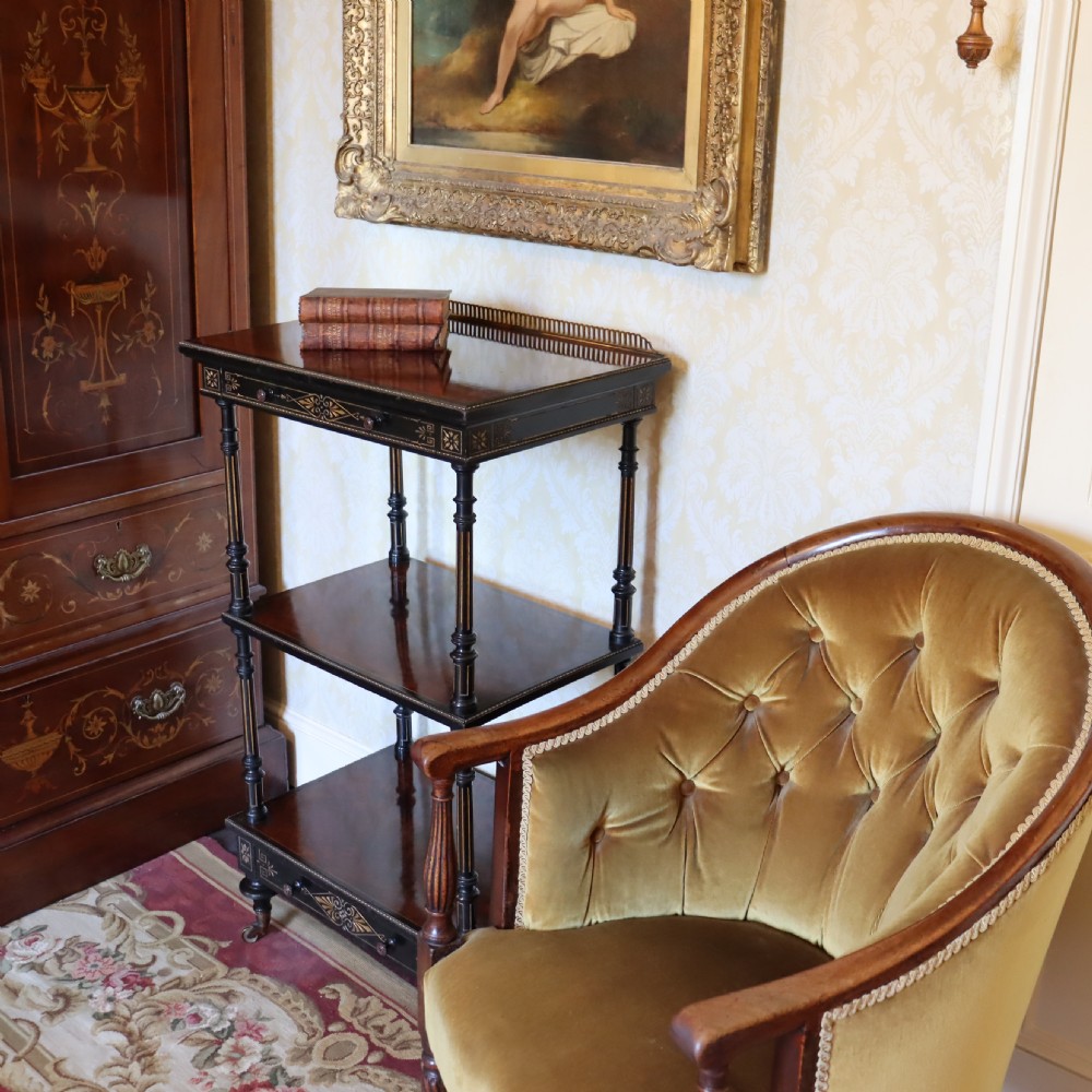 Gillow & Co. Victorian Aesthetic Movement Whatnot or Étagère View IV