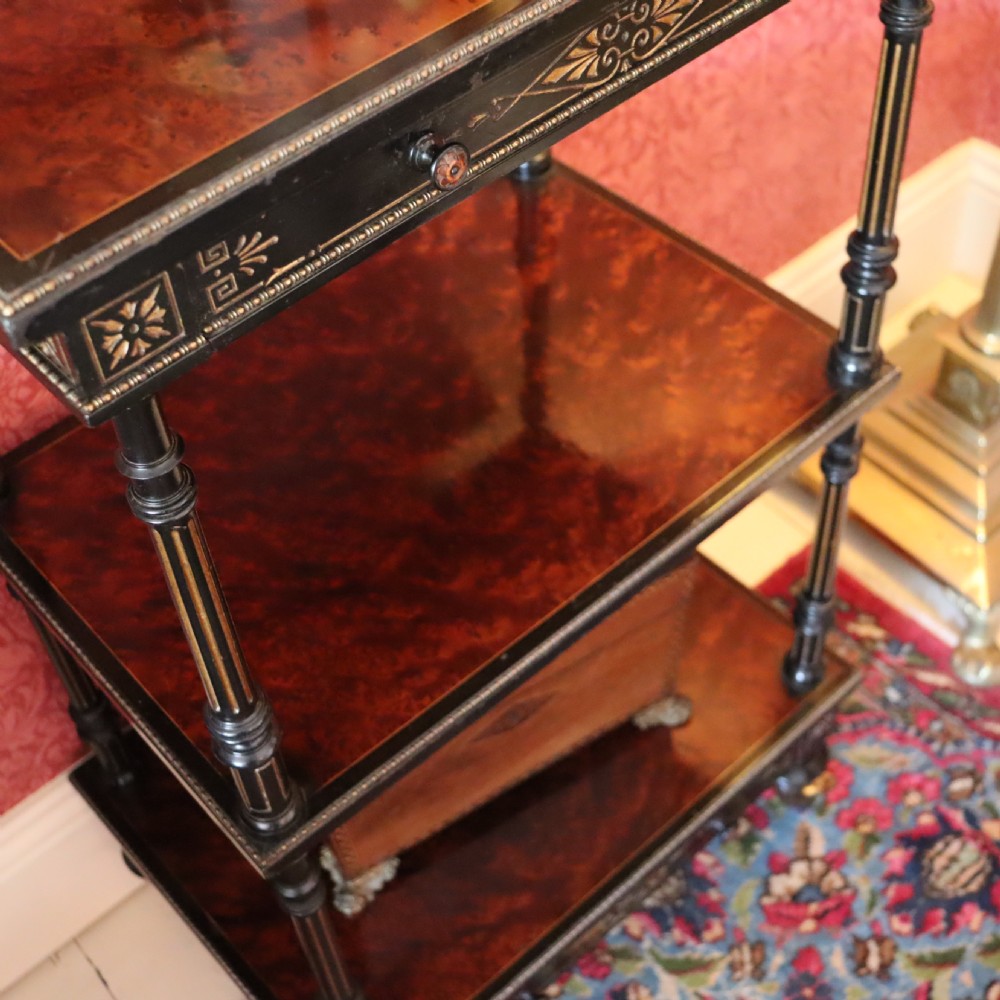 Gillow & Co. Victorian Aesthetic Movement Whatnot or Étagère View IX