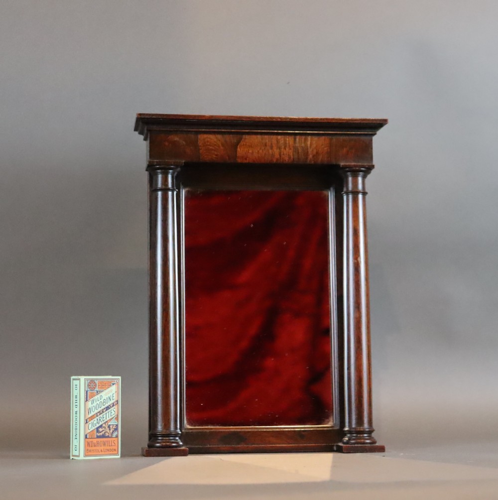 19th Century apprentice Rosewood over mantle mirror  View II