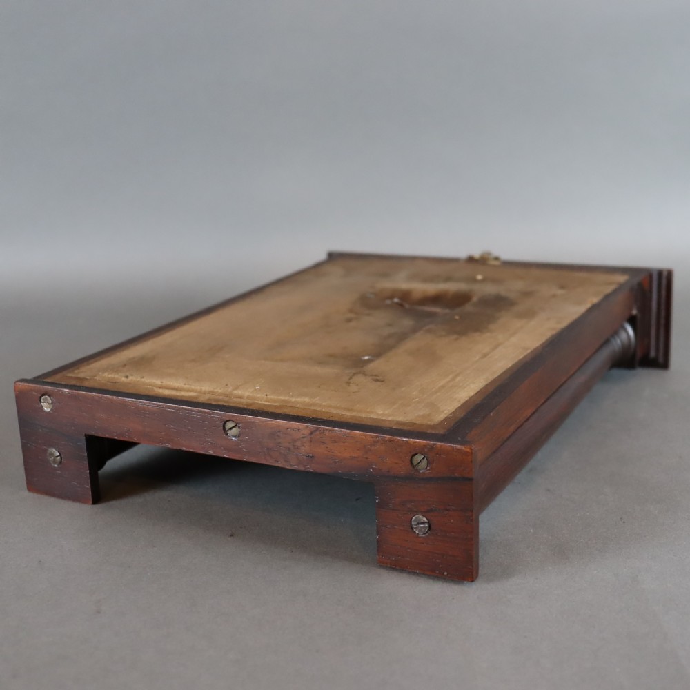 19th Century apprentice Rosewood over mantle mirror  View IV