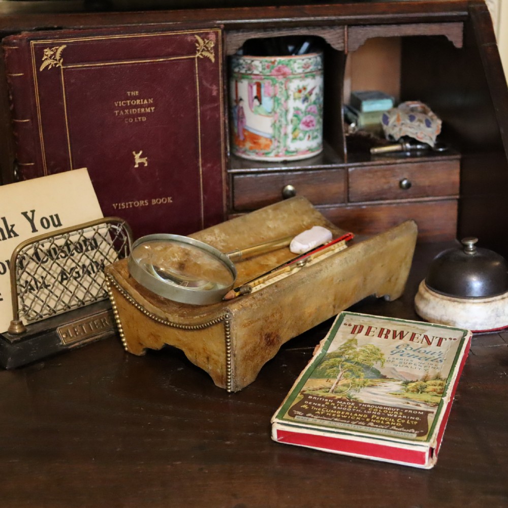 Rowland Ward of London Animal Hide desk tidy. Circa 1885 View IV