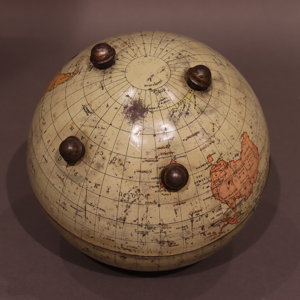 A Huntley and Palmers biscuit tin, in the form of a globe  View VI