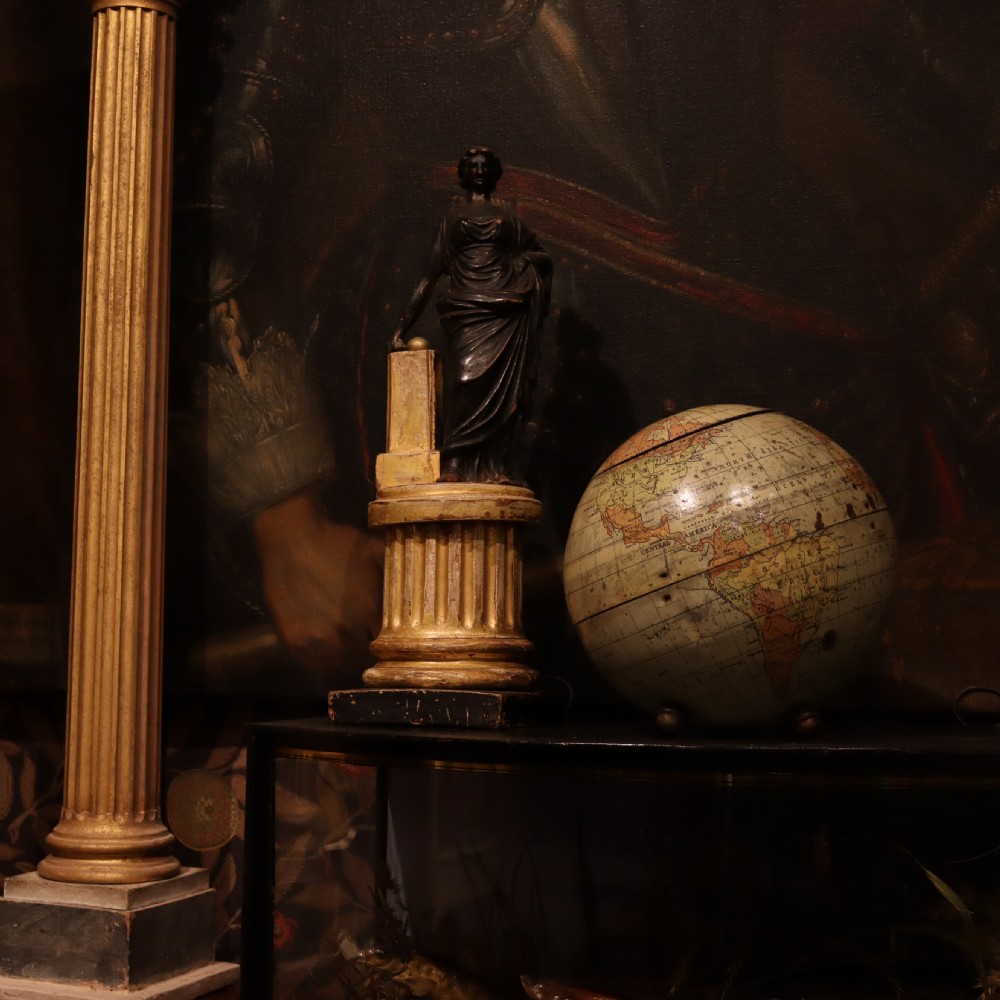 A Huntley and Palmers biscuit tin, in the form of a globe  View VIII
