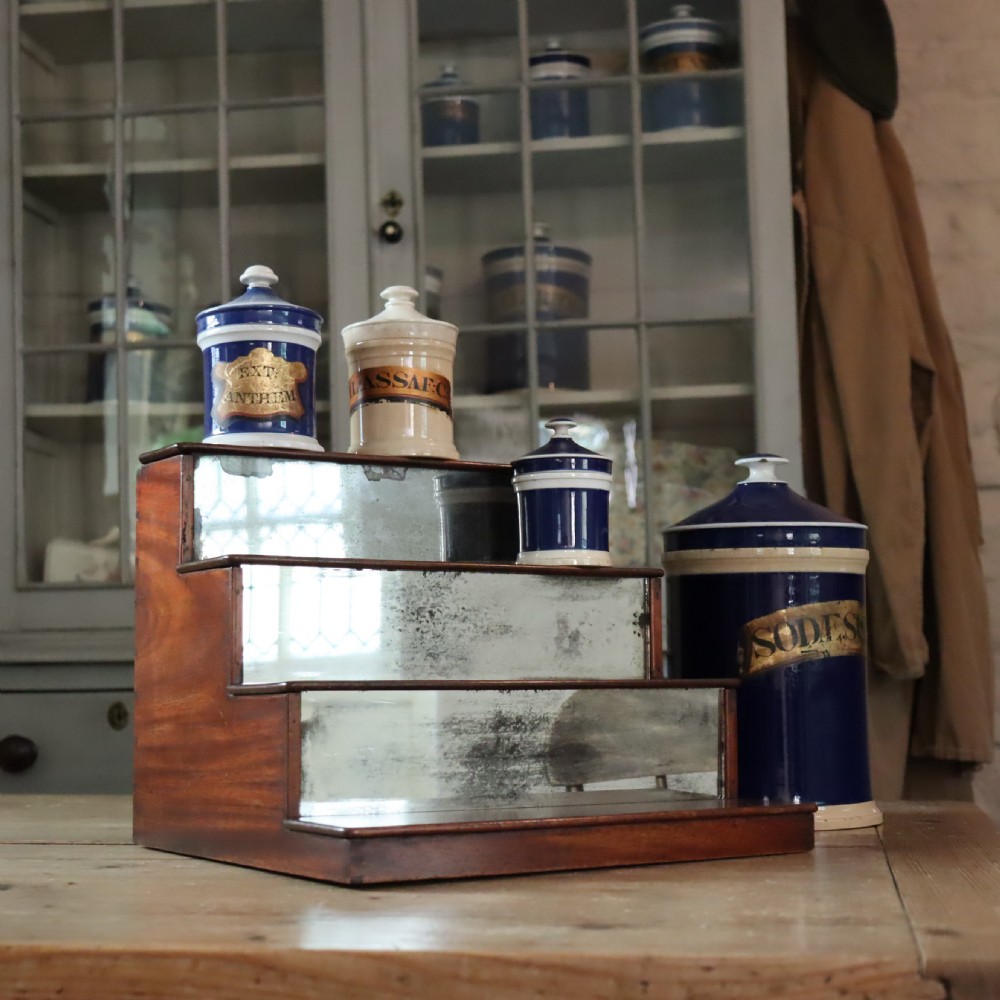 Victorian mirrored shop display stand  View II