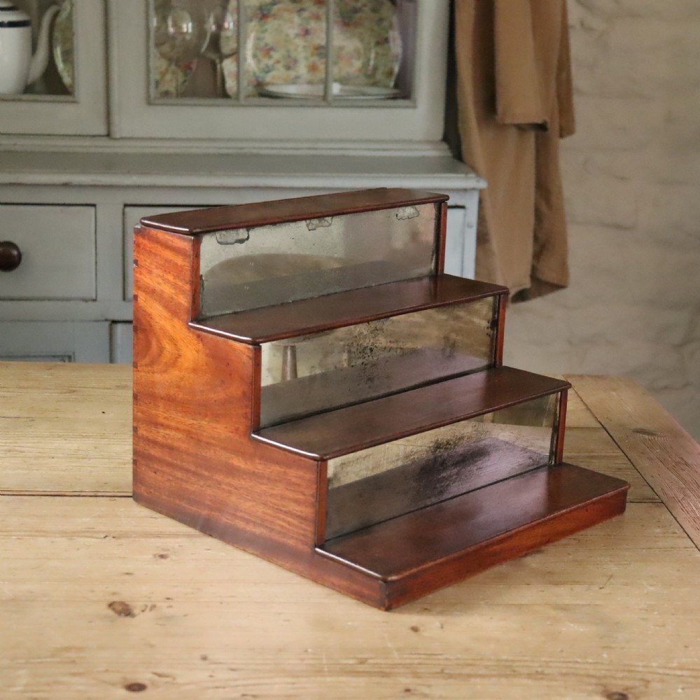 Victorian mirrored shop display stand 