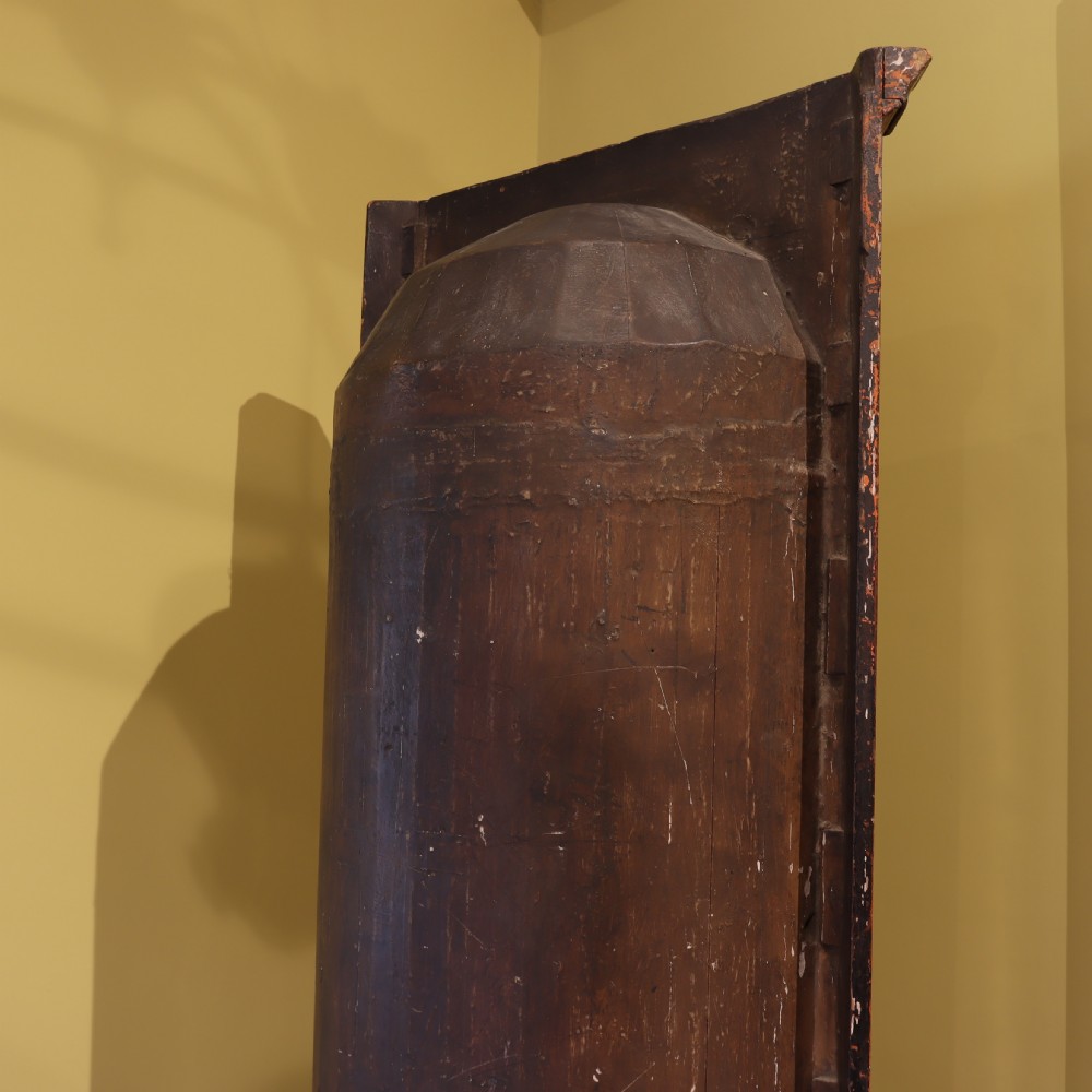 Red Japanned standing corner cupboard. Circa 1900 View IX