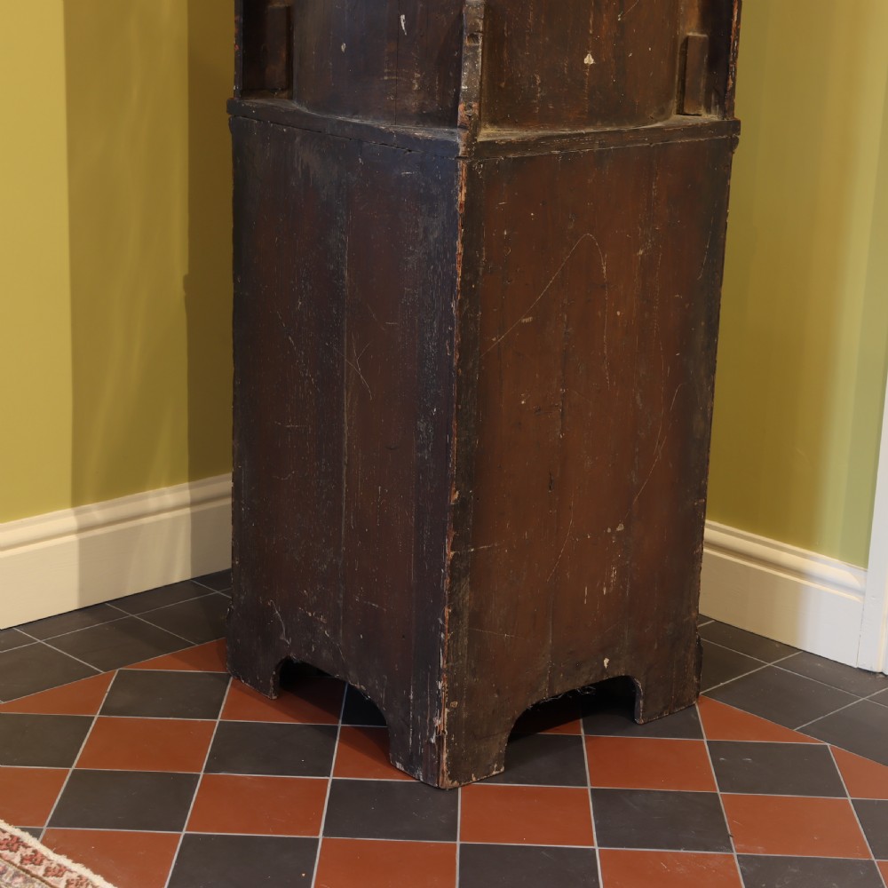 Red Japanned standing corner cupboard. Circa 1900 View X