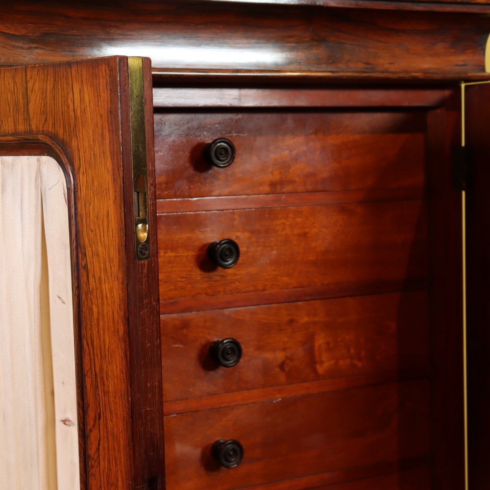 A fine William IV rosewood specimen collectors cabinet View V