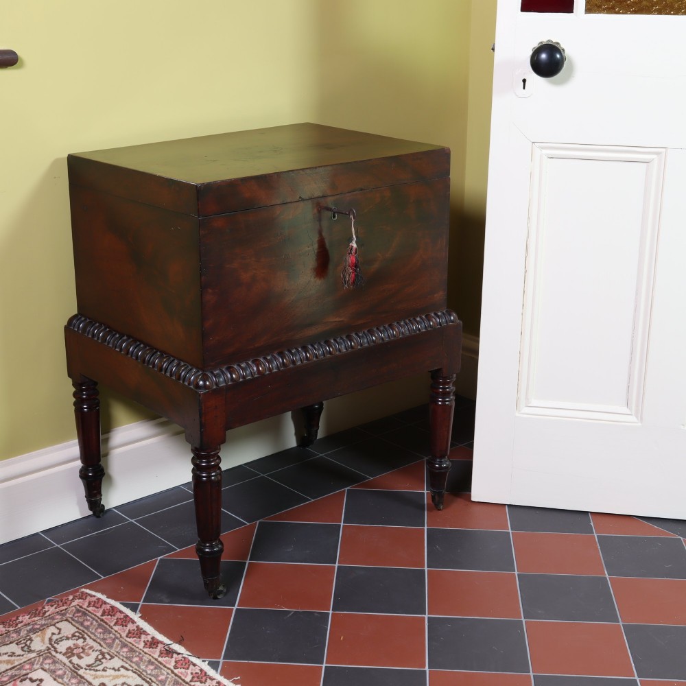 George III Flame Mahogany Cellarette