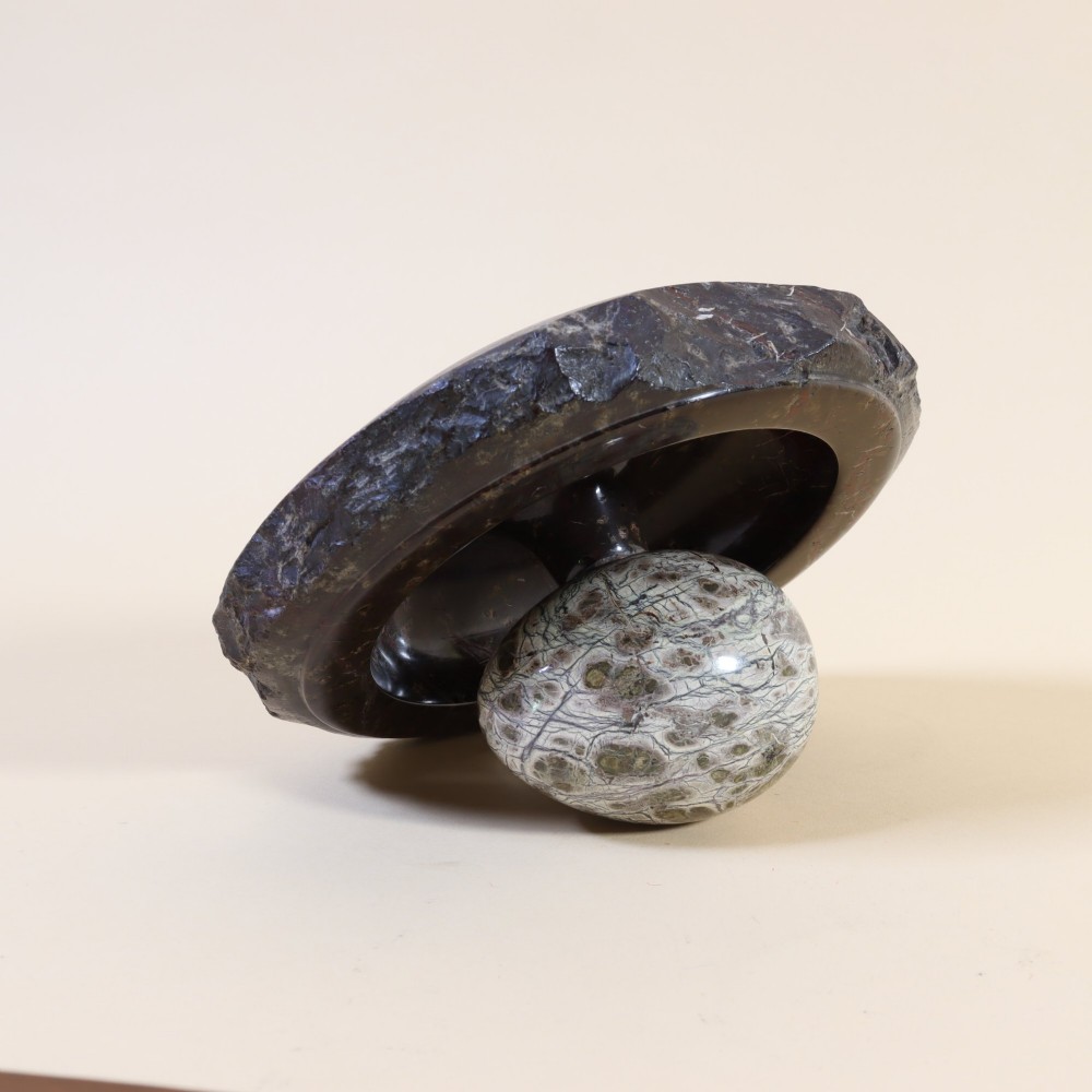 Late 19th Century Cornish serpentine specimen stone desk tidy View VI