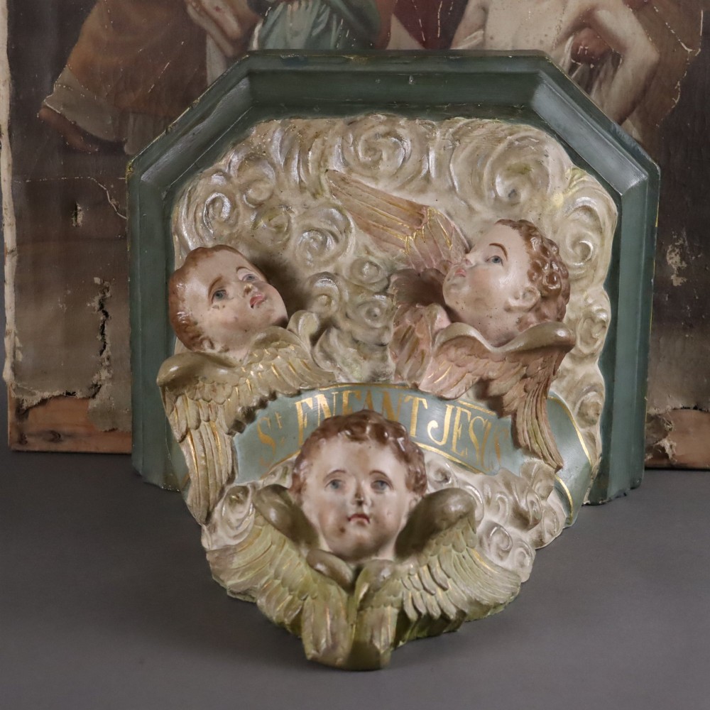 Large 19th Century French plaster Corbel or Wall Bracket View III