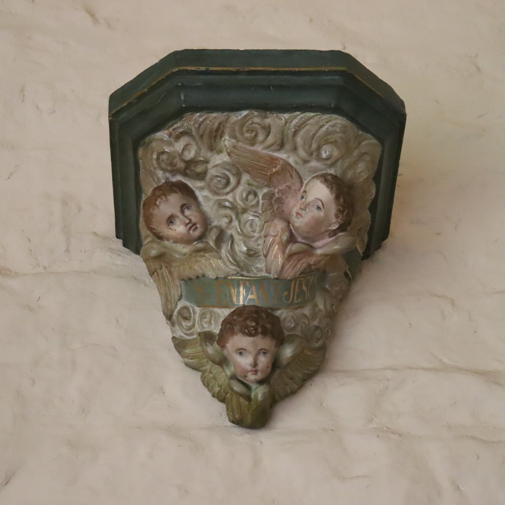 Large 19th Century French plaster Corbel or Wall Bracket