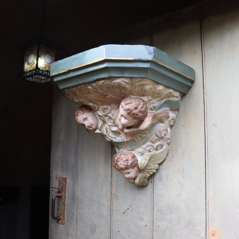 Large 19th Century French plaster Corbel or Wall Bracket View X