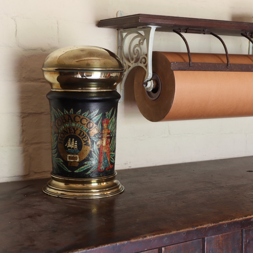Tobacconist shop ‘Honey dew’ tobacco jar. Circa 1900 View II