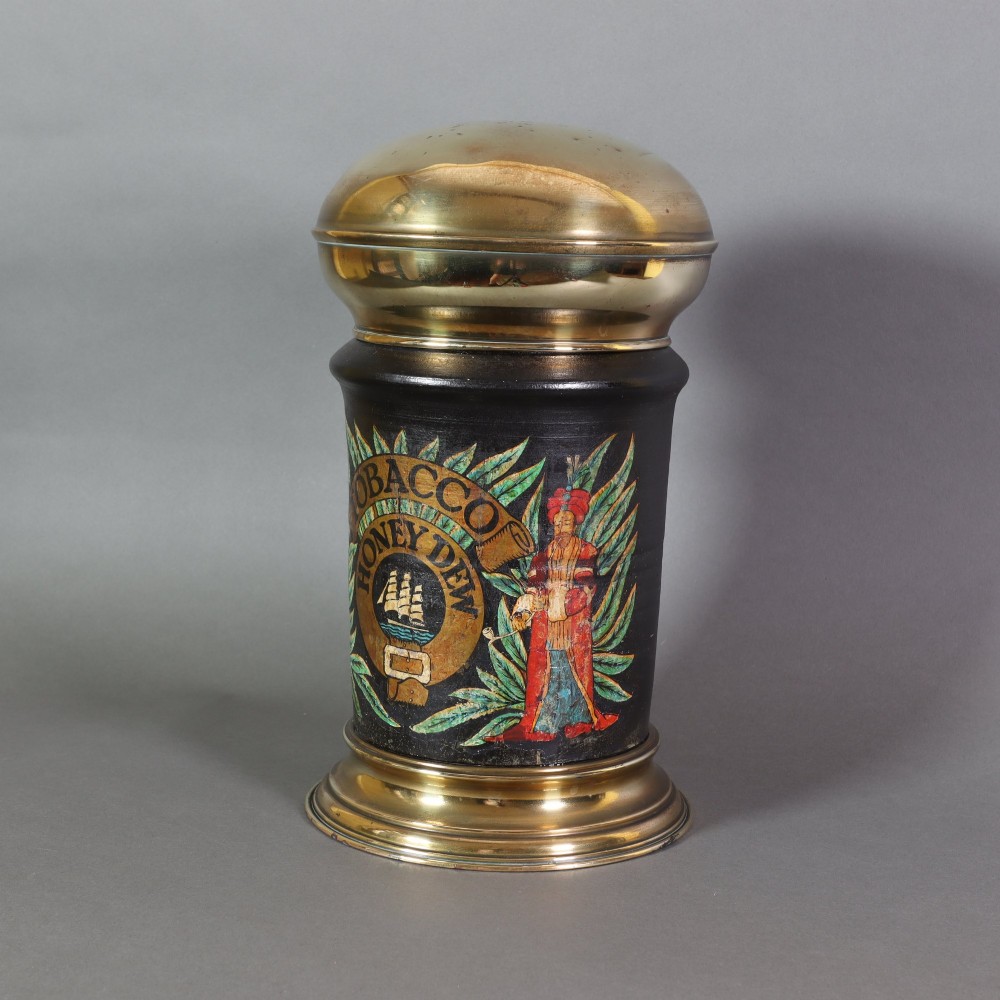 Tobacconist shop ‘Honey dew’ tobacco jar. Circa 1900