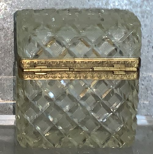 A FINE BACCARAT GLASS CASKET BOX ANTIQUE BRONZE MOUNTED - ADDITIONAL PHOTO 4