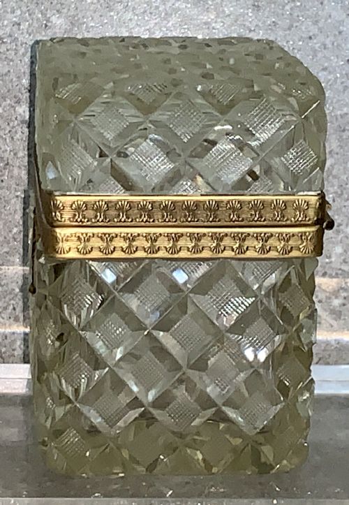 A FINE BACCARAT GLASS CASKET BOX ANTIQUE BRONZE MOUNTED - ADDITIONAL PHOTO 7