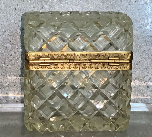 A FINE BACCARAT GLASS CASKET BOX ANTIQUE BRONZE MOUNTED - ADDITIONAL PHOTO 8