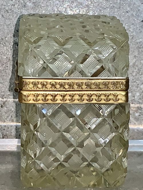 A FINE BACCARAT GLASS CASKET BOX ANTIQUE BRONZE MOUNTED - ADDITIONAL PHOTO 14