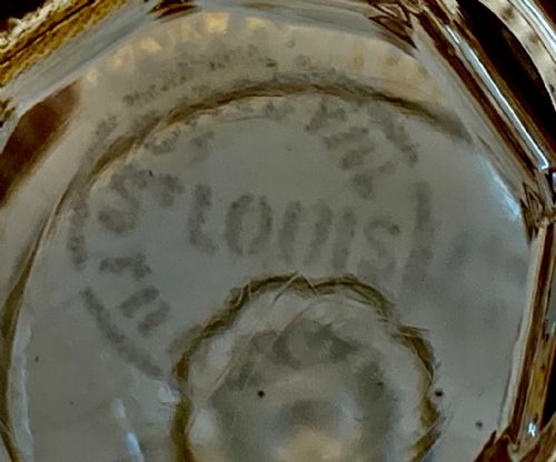 ST LOUIS CRYSTAL THISTLE PATTERN DECANTER - ADDITIONAL PHOTO 2