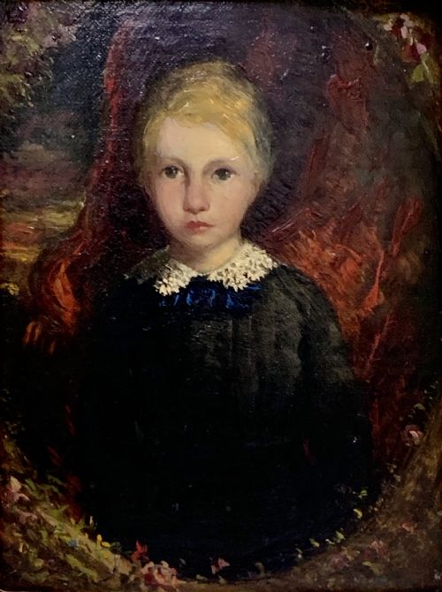 EARLY 19TH CENTURY OIL ON BOARD OF A YOUNG GIRL - ADDITIONAL PHOTO 2