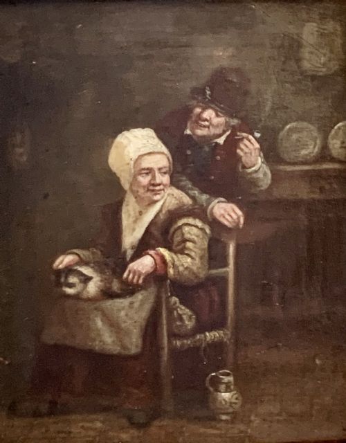 A DUTCH SCHOOL ANTIQUE PAINTING CIRCA 19TH CENTURY - ADDITIONAL PHOTO 4