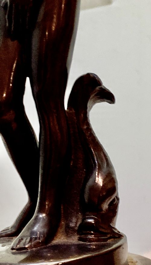 A 19TH CENTURY FRENCH BRONZE FIGURE OF APHRODITE - ADDITIONAL PHOTO 13