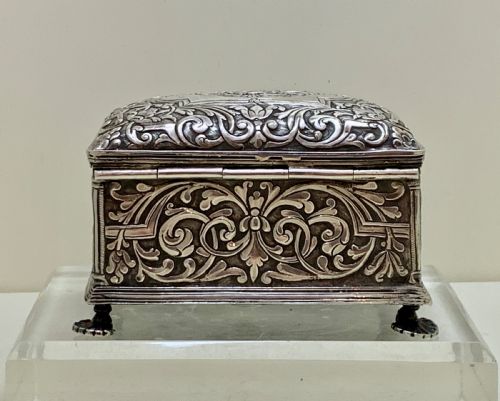 A SUPERB 19TH CENTURY COLONIAL SILVER SNUFF BOX - ADDITIONAL PHOTO 5