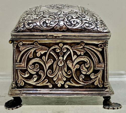 A SUPERB 19TH CENTURY COLONIAL SILVER SNUFF BOX - ADDITIONAL PHOTO 6