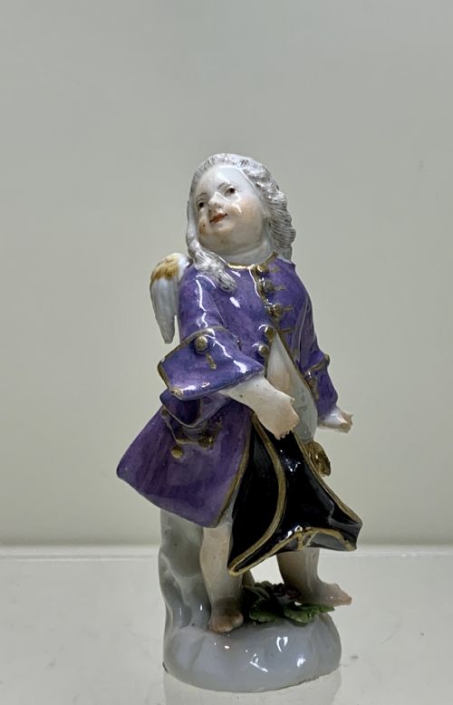 A MEISSEN FIGURE CUPID IN DISGUISE BY JOHANN JOACHIM KNDLER 17061775 - ADDITIONAL PHOTO 6