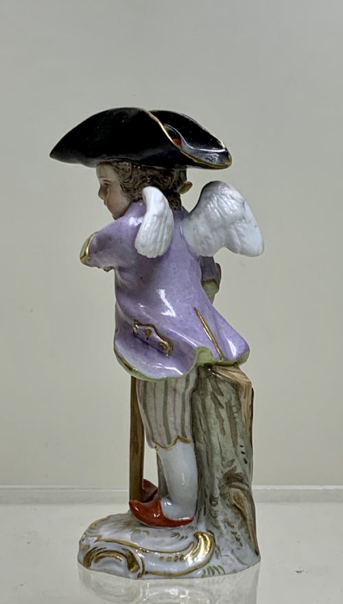 A MEISSEN FIGURE CUPID IN DISGUISE BY JOHANN JOACHIM KNDLER 17061775 - ADDITIONAL PHOTO 5
