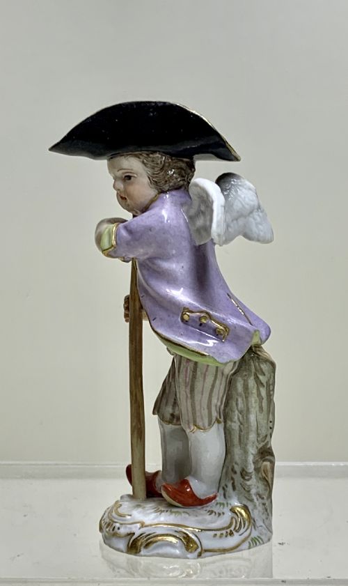 A MEISSEN FIGURE CUPID IN DISGUISE BY JOHANN JOACHIM KNDLER 17061775 - ADDITIONAL PHOTO 6