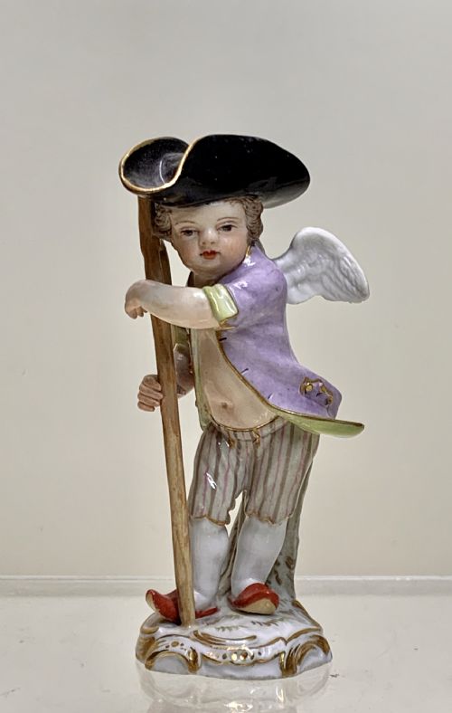 A MEISSEN FIGURE CUPID IN DISGUISE BY JOHANN JOACHIM KNDLER 17061775 - ADDITIONAL PHOTO 7