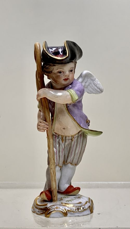 A MEISSEN FIGURE CUPID IN DISGUISE BY JOHANN JOACHIM KNDLER 17061775 - ADDITIONAL PHOTO 8
