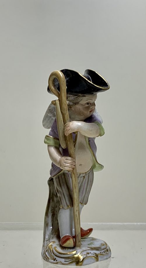 A MEISSEN FIGURE CUPID IN DISGUISE BY JOHANN JOACHIM KNDLER 17061775 - ADDITIONAL PHOTO 9