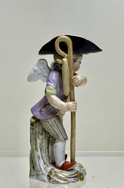 A MEISSEN FIGURE CUPID IN DISGUISE BY JOHANN JOACHIM KNDLER 17061775 - ADDITIONAL PHOTO 10