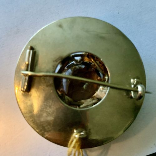 LARGE SUPERB VICTORIAN SILVER SCOTTISH MONTROSE AGATE CITRINE BROOCH PIN - ADDITIONAL PHOTO 2