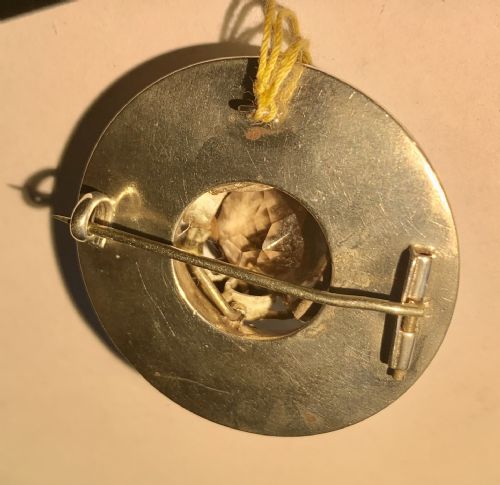 LARGE SUPERB VICTORIAN SILVER SCOTTISH MONTROSE AGATE CITRINE BROOCH PIN - ADDITIONAL PHOTO 3