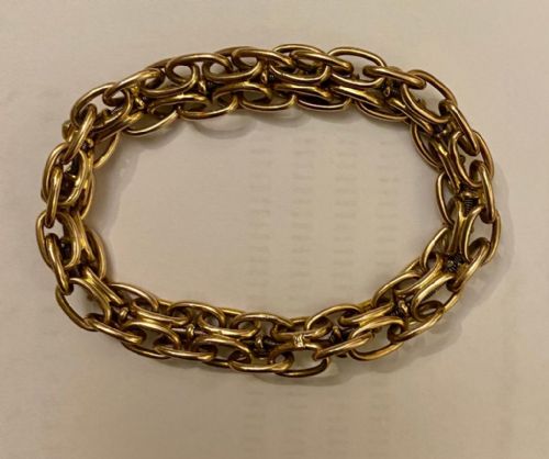ANTIQUE VICTORIAN 9CT ROSE GOLD EXPANDABLE STRETCH BRACELET WITH TURQUOISE PEARLS - ADDITIONAL PHOTO 9