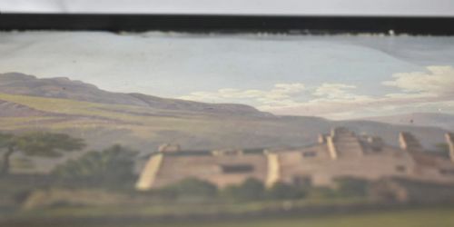 JOSEPH FARRINGTON RA 17471821 ANTIQUE OIL PAINTING PALACE OF PATTERDALE - ADDITIONAL PHOTO 8