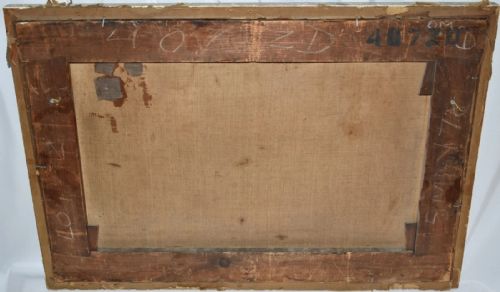 JOSEPH FARRINGTON RA 17471821 ANTIQUE OIL PAINTING PALACE OF PATTERDALE - ADDITIONAL PHOTO 9