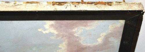 JOSEPH FARRINGTON RA 17471821 ANTIQUE OIL PAINTING PALACE OF PATTERDALE - ADDITIONAL PHOTO 10