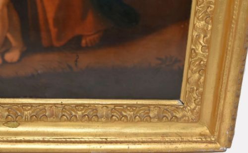 ANTIQUE C1800 OIL PAINTING MADONNA OF THE WALK CIRCLE OF RAPHAEL GF PENNI - ADDITIONAL PHOTO 8