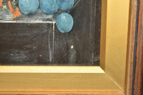 PAIR OF 18TH CENTURY BAROQUE STILL LIFE PAINTINGS FLORAL FRUIT COMPOSITIONS - ADDITIONAL PHOTO 9
