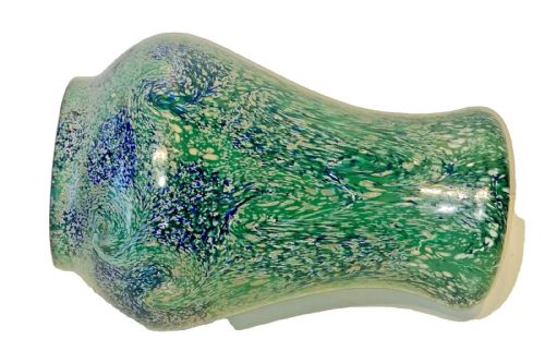 A RARE COLOURWAY MONART GLASS PAISLEY SHAWL PATTERN BALUSTER VASE SHAPE FA 32CM - ADDITIONAL PHOTO 7