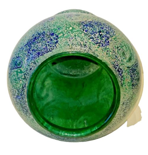 A RARE COLOURWAY MONART GLASS PAISLEY SHAWL PATTERN BALUSTER VASE SHAPE FA 32CM - ADDITIONAL PHOTO 8