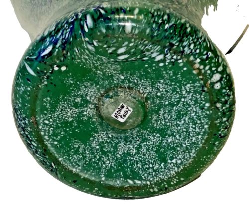 A RARE COLOURWAY MONART GLASS PAISLEY SHAWL PATTERN BALUSTER VASE SHAPE FA 32CM - ADDITIONAL PHOTO 10