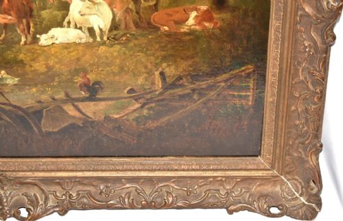 JULIUS CAESAR IBBETSON 17591817 18TH C RURAL WALES OIL PAINTING SIGNED 1792 - ADDITIONAL PHOTO 5