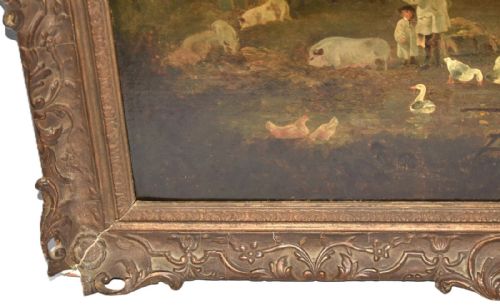 JULIUS CAESAR IBBETSON 17591817 18TH C RURAL WALES OIL PAINTING SIGNED 1792 - ADDITIONAL PHOTO 6